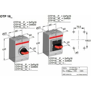 ABB Turvakytkin OTP16K3M25 3-napainen 7,5kW 1S