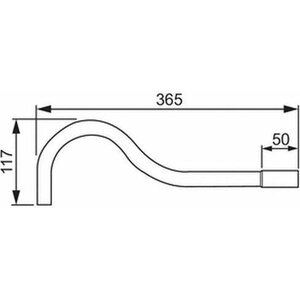 ABB Muoviputken kaari JMKL20.3 20mm taivutuskulma 90 astetta