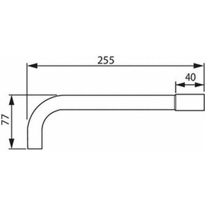 ABB Muoviputken kaari JMKL20.5 20MM taivutuskulma 90 astetta