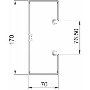 OBO Bettermann Johtokanava OBO GK-70170R PVC 170x70x2000