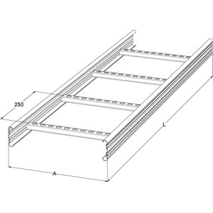 Meka Kaapelihylly KS20-200 L=3000mm
