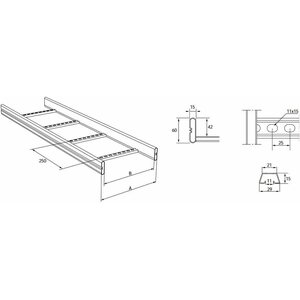 Meka Kaapelihylly KS80-300 L=6000mm