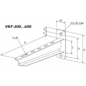 Meka Seinäkannatin Meka VKF-300 F=4 KN