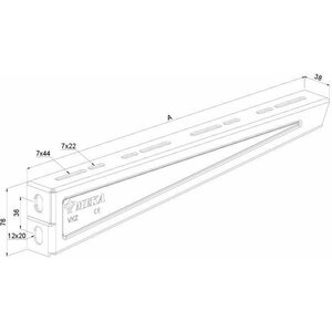 Meka Seinäkannake Meka VKZ-100 PG 10kpl/pakkaus