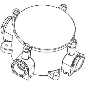 Selcast Jakorasia IP67 100 mm Silum. 3 läpivientiä 690 V 3-haarainen