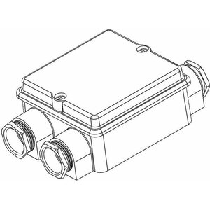 Selcast Jakorasia IP67 83 x 88 mm Silum. 3-haarainen