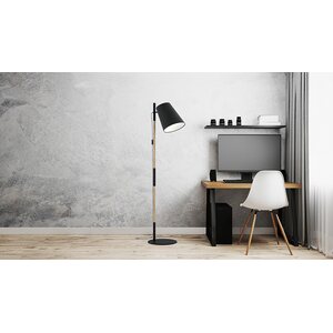 Valaisin Grönlund Finder lattiavalaisin varjostimella ↕ 155 cm musta
