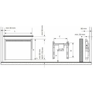 Ensto Lämmitin Roti 3-BT 350W K 40x50cm