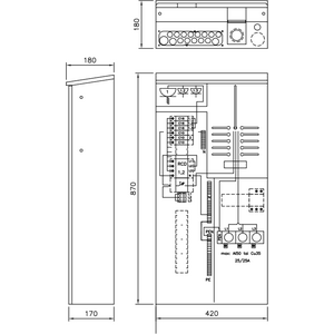 Ensto Mittauskeskus Esteri EVEP125.06 25A IP34 FE