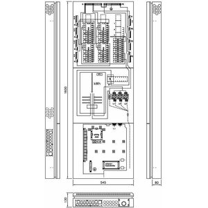 Ensto Mittausryhmäkeskus IT M65 ESNV345.36-RJ