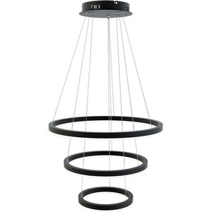 Valaisin Grönlund Layer 3 LED-kattovalaisin Ø 60 + 45 + 30 cm, musta. Himmennettävissä (TRIAC)