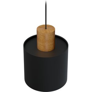 Valaisin Grönlund LOG 20-kattovalaisin Ø 20 cm, ↕ 26 cm, puu/musta