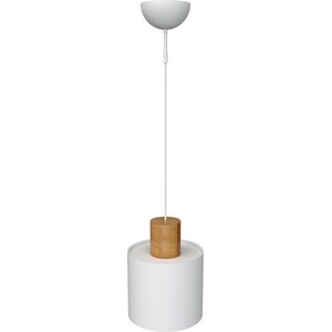 Valaisin Grönlund LOG 20-kattovalaisin Ø 20 cm, ↕ 26 cm, puu/valkoinen