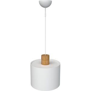 Valaisin Grönlund LOG 30-kattovalaisin Ø 30 cm, ↕ 31 cm, puu/valkoinen