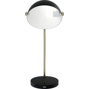 Valaisin Grönlund Pivo-pöytävalaisin USB-latausportilla ↕ 53 cm musta / antiikkimessinki