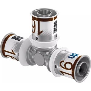 Uponor Puristusliitin T-haara Uponor DR S-Press 16-16-16mm
