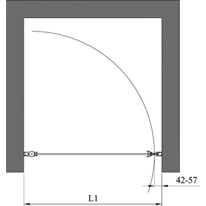 Hietakari Infinia 233 (212+219) Suihkuovi magneettilukituksella