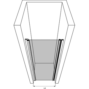 Hietakari Infinia 233 (212+219) Suihkuovi magneettilukituksella