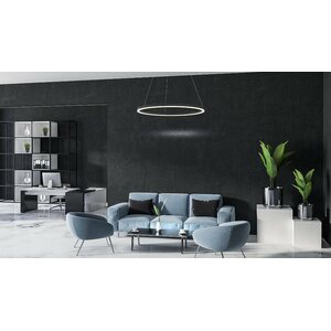 Valaisin Grönlund Kattovalaisin Layer 1 LED, matta valkoinen, ø 80 cm