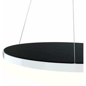 Valaisin Grönlund Kattovalaisin Acoustic Circulo Ø60cm LED 36W 3000K Musta