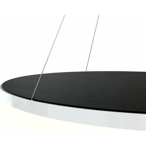 Valaisin Grönlund Kattovalaisin Acoustic Circulo Ø80cm LED 48W 3000K Musta