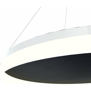 Valaisin Grönlund Kattovalaisin Acoustic Circulo Ø80cm LED 48W 3000K Musta