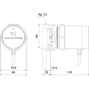 Grundfos Kiertovesipumppu UP 15-14B PM