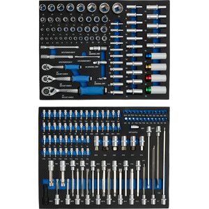 Timco 8 ltk 266-osainen työkaluvaunu autotyökaluilla