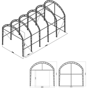 Ranch Premium 5 x 10 x 5 m 900g caravantalli