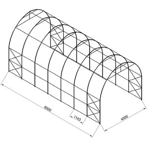 Prohall Kaaritalli 4 x 8 m 500g harmaa