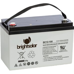 Brightsolar DC12-100 AGM akku huoltovapaa