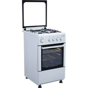 Frezzer FF5402 valkoinen lasikannellinen täyskaasuliesi