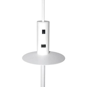 Valaisin Grönlund Vigo USB lattiavalaisin valkoinen