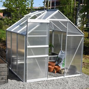 Green Land Alumiinirunkoinen 8.2 m2 kasvihuone, musta