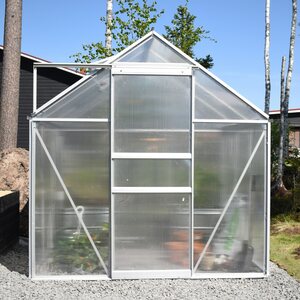 Green Land Alumiinirunkoinen 4.8 m2 kasvihuone. musta