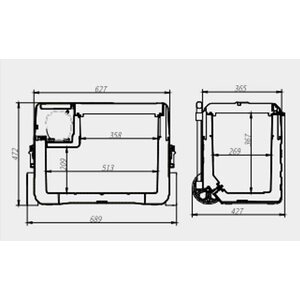 Frezzer Pro 42L 12/24V 230V matkajääkaappipakastin