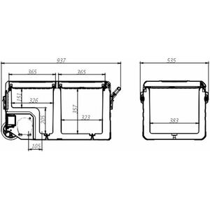 Frezzer Pro Dual 75L 12/24V 230V matkajääkaappipakastin