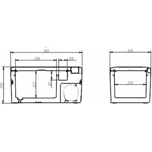 Frezzer Pro 18L 12/24V 230V matkajääkaappipakastin