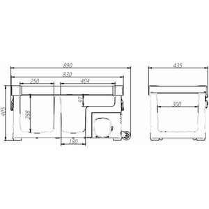 Frezzer Pro 42L 12/24V 230V matkajääkaappipakastin