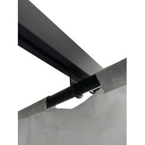 Green Land 3x4 m musta/harmaa pergola