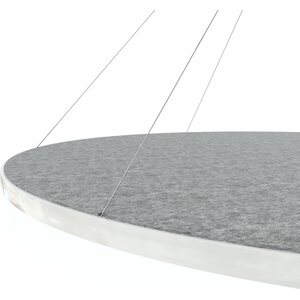 Valaisin Grönlund Kattovalaisin Acoustic Circulo Ø120cm SMD LED 110W 4000K Vaaleanharmaa
