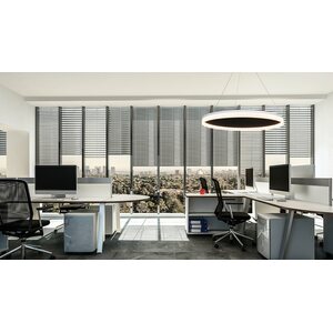 Valaisin Grönlund Kattovalaisin Acoustic Circulo Ø60cm LED 36W 3000K Vaaleanharmaa