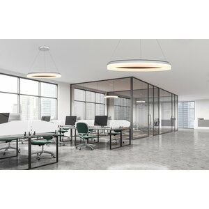 Valaisin Grönlund Kattovalaisin Acoustic Circulo Ø60cm LED 36W 3000K Vaaleanharmaa