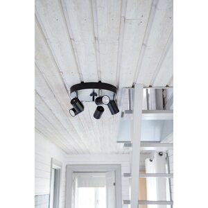 Sessak Lighting Kattovalaisin Correct 5-osainen, musta