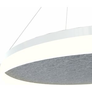 Valaisin Grönlund Kattovalaisin Acoustic Circulo Ø80cm LED 48W 4000K Vaaleanharmaa