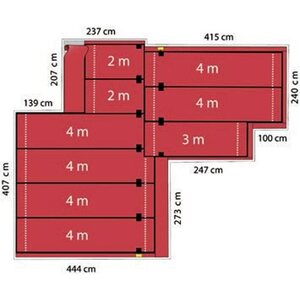 Devi Lämmityselementti Devidry 55 1m2 55W/m2 22W