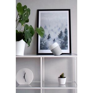 Sessak Lighting Louhi pöytävalaisin betoninvärinen / valkoinen E27 Max. 15W IP20