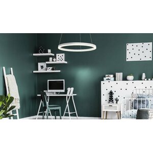 Valaisin Grönlund Kattovalaisin Layer 1 LED, matta valkoinen, ø 60 cm