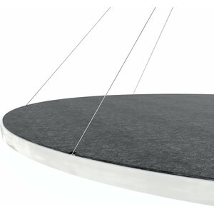 Valaisin Grönlund Kattovalaisin Acoustic Circulo Ø120cm SMD LED 110W 4000K Tummanharmaa