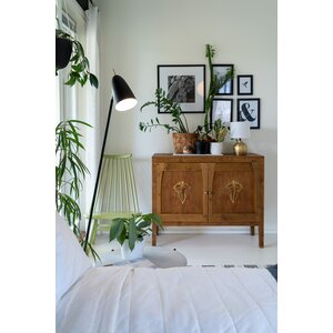 Sessak Lighting Aiden lattiavalaisin mattavalkoinen / messinki E27 Max. 25W IP20